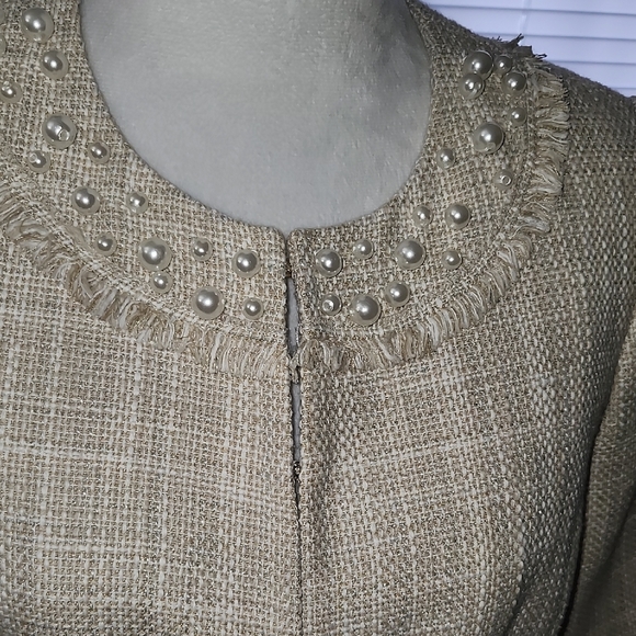 Karl Lagerfeld Beige Women's Blazer - Picture 4 of 6